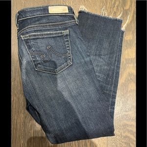 AG stilt roll up cropped jeans